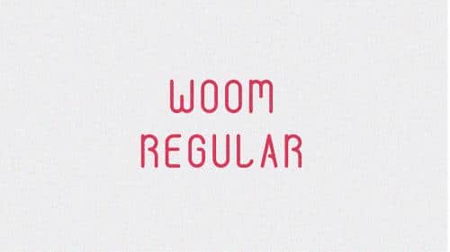 Woom Typeface