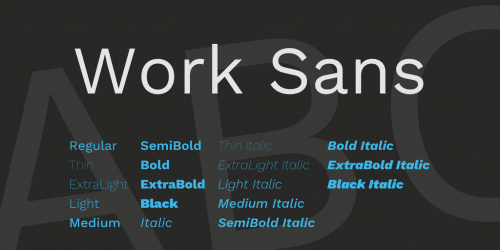 Work Sans Font