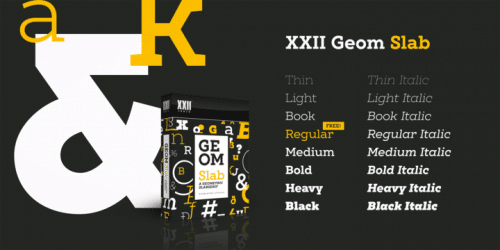 XXII Geom Slab Font