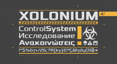 Xolonium Font