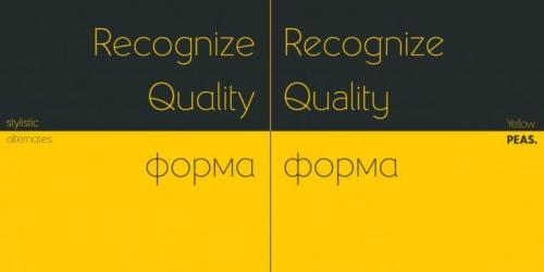 Yellow Peas Font