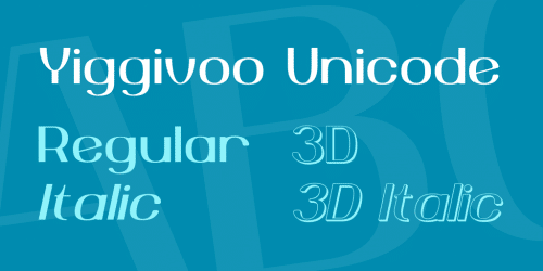 Yiggivoo Unicode Font