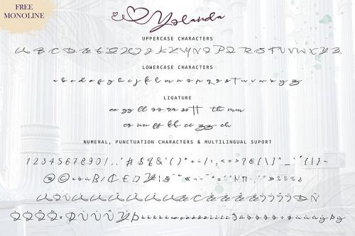 Yolanda Script Font
