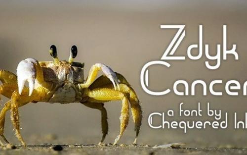 Zdyk Cancer Display Font