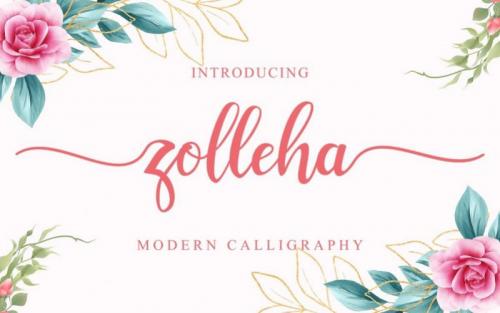 Zolleha Calligraphy Font