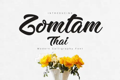 Zomtam Thai Script Font Free