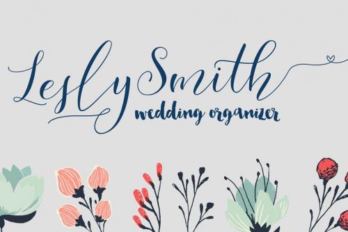 lesly Script Font