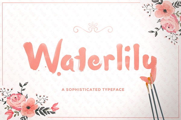 waterlily font